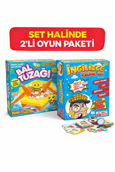 Venus Oyuncak مجموعة ألعاب صيد العسل + صيد الكلمات الإنجليزية مكونة من قطعتين...