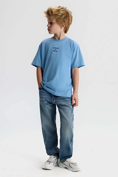 NK Boy's Turn T-Shirt 8-14 Years Blue