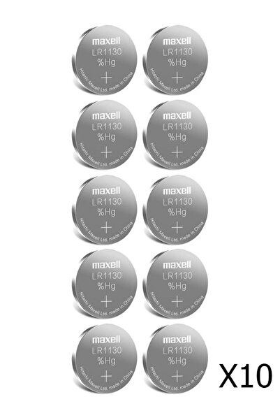 Maxell LR1130 Alkaline Cell Battery Pack of 10