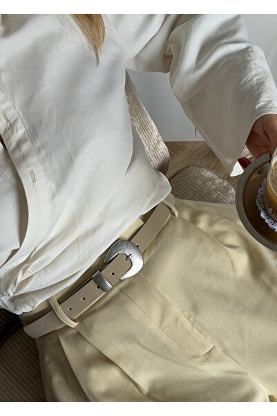 KİLİGİSTANBUL БРЕН КОЛАН С ЕФЕКТ НА ВЕЛУР В ЦВЯТ КАМЪК 100 СМ