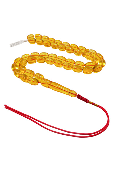Generic Transparent Baltic Amber Rosary 45Beads 48g 9.5-14.5mm Prayer Beads