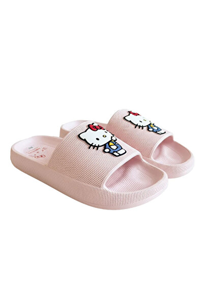 Hello Kitty EVA Beach Slippers for Girls, 3D Pink