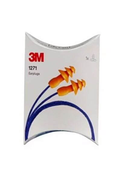 3M ™ 1271 İpli Tekrar Kullanılabilir Karton Kutulu Kulak Tıkacı Snr 25 Db
