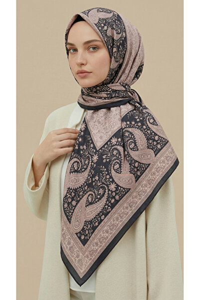 Karaca RAVENA DESENLİ 120*120 CM İPEK ŞİFON ŞAL