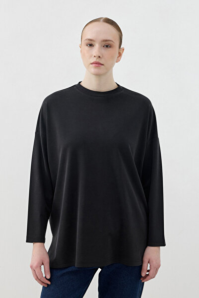 Merwishop Merwish Sport Model Blouse Tunic 1807 Black