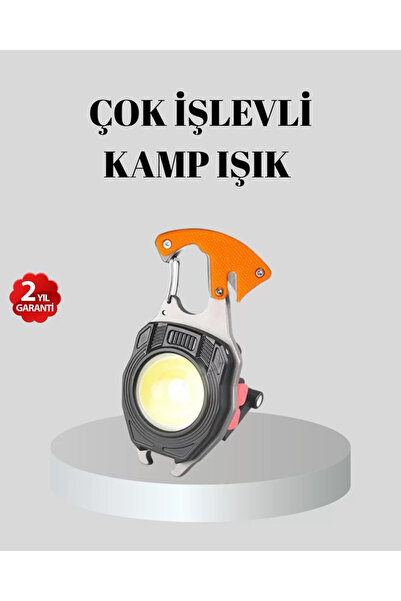 Nemere Çok Fonksiyonlu Anahtarlık Fener – Güçlü LED Işıklı, Şarjlı, Düdüklü v...