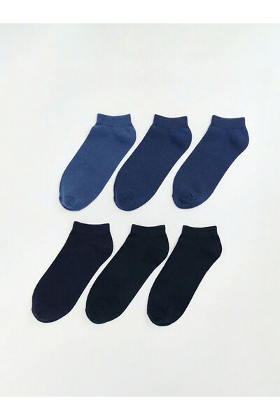 LC Waikiki Navy Blue Men's Booties Socks 5-Piece