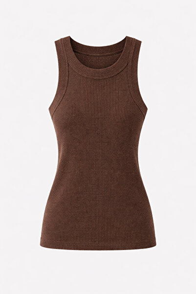 HAZELANNA Ασημί Καφέ Βασικό Αθλητικό Τοπ