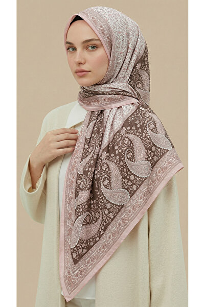 Karaca RAVENA DESENLİ 120*120 CM İPEK ŞİFON ŞAL