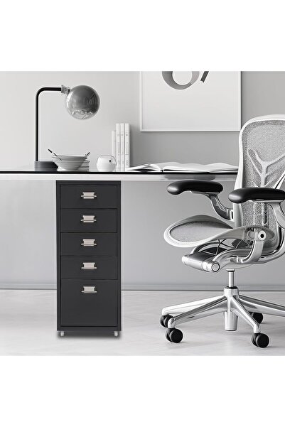 FLYPRO 5 Drawer Mobile File Cabinet, Metal Mobile Filing Cabinets, Storage Or...