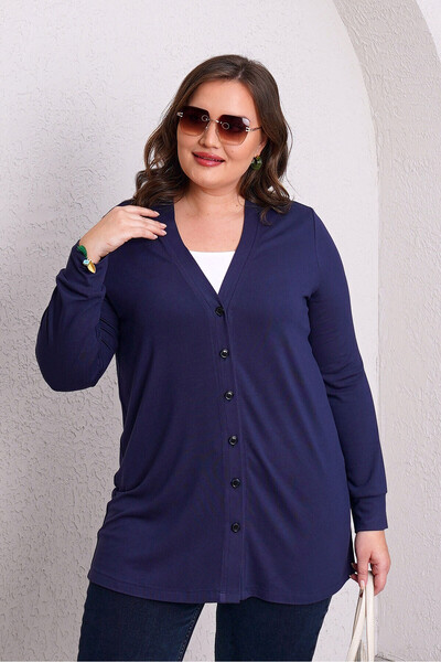 Büyük Moda Basic Thin Knitted Cardigan