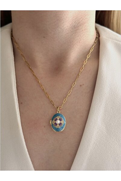 Charmist Steel Covered Enamel Necklace
