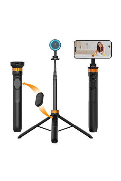 K&F CONCEPT iPhone Uyumlu MagSafe Selfie Çubuğu & Tripod (162cm)