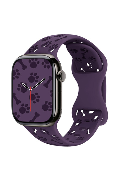 Nextron Watch 44-45-Watch 10 - Watch 11 46-49mm Uyumlu Pati Desenli Yumuşak S...