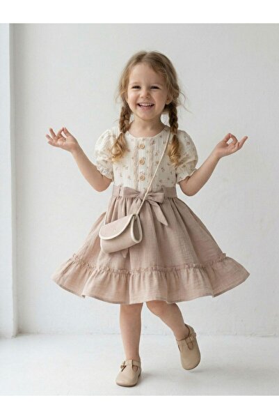 Cherrys Bebek Κοριτσίστικο Φόρεμα με Τσάντα Suzan