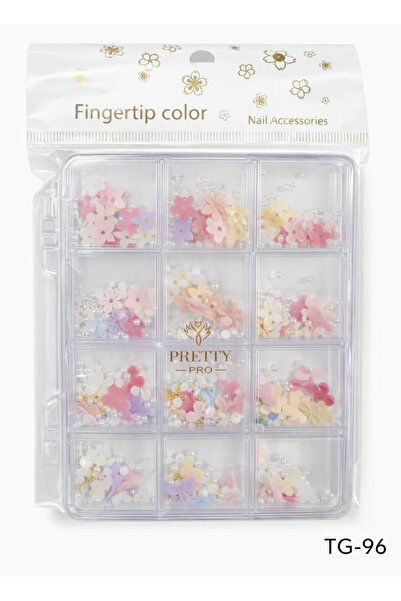 QNAİL PROFESSİONAL Charm 3D Tırnak Süsleme Protez Tırnak Nail Art Süsleme Kar...