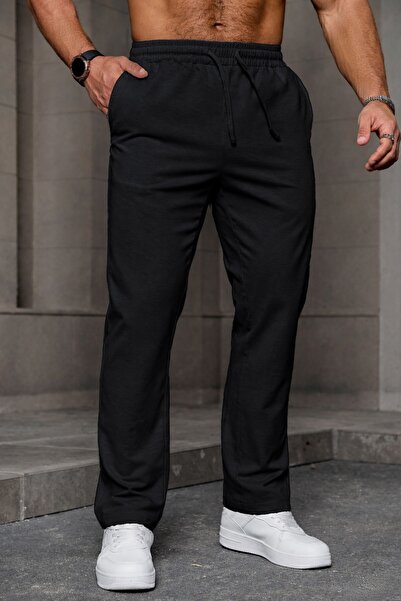 GHASSY CO. Men's Regular Fit Lycra Stretchy Trousers with Lace-Up Waist, No K...