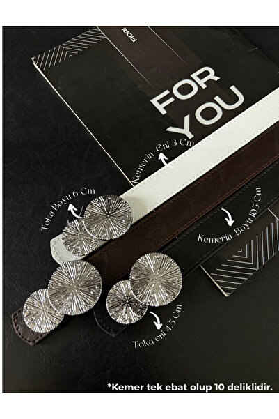 Fiori curea de damă cu cataramă rotunda de aur, centură pantaloni, centură ja...