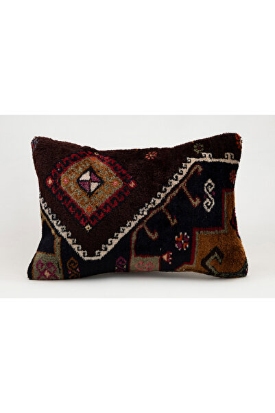 Kilim Whole Sale غطاء وسادة عتيق مصنوع يدويًا من السجاد القديم، 40×60 سم، صوف