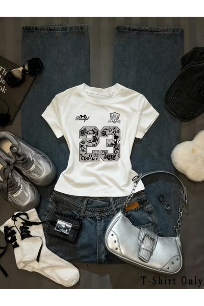 Touz Moda Μπλούζα Crop με ζώνη, Μέγεθος 23