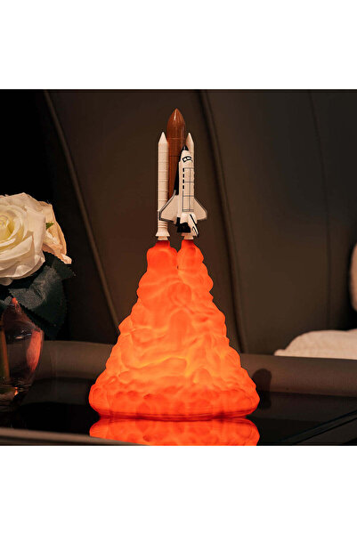 NO BRAND 3D Rocket-Take off Night Light