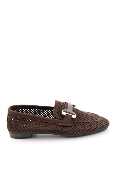 Bambi Kahve Kadın Loafer Ayakkabı K01688012872
