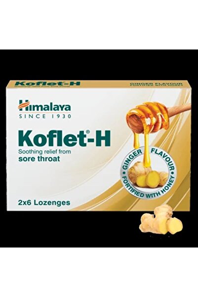Himalaya KOFLET-H LOZENGES GINGER W/ HONEY 12S