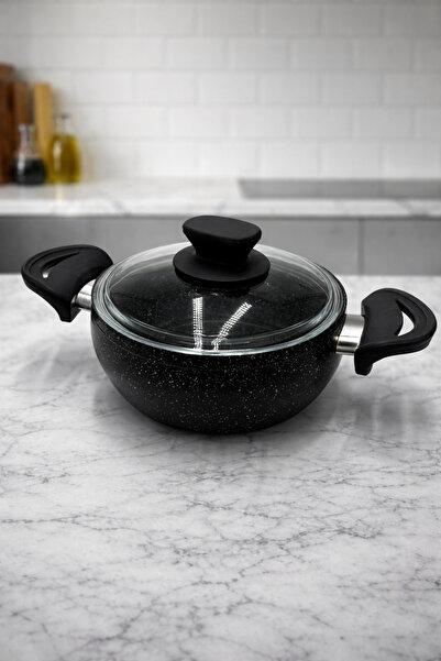 Rivorn Cvs 18 cm Granite Cast Iron Deep Pot Casserole Type with Bakelite Hand...