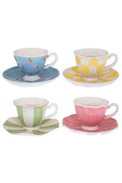 ILIADIS Multicolor Resin Teapot Candle Holder D12x6cm