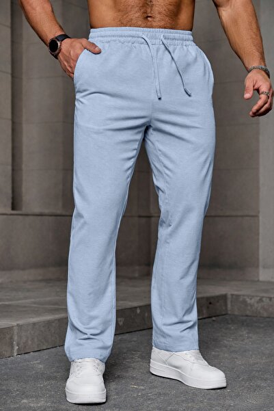 GHASSY CO. Men's Regular Fit Lycra Stretchy Trousers with Lace-Up Waist, No K...