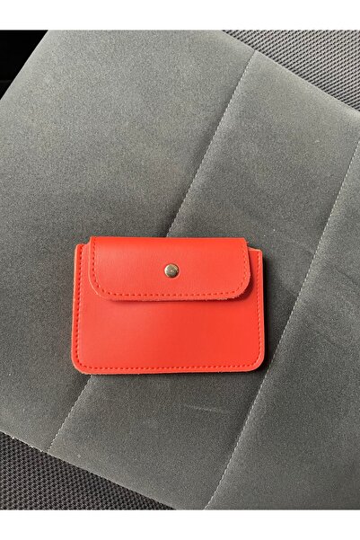 macsoo Orange Faux Leather Multi-Compartment Women's Card Holder Wallet - Fun...