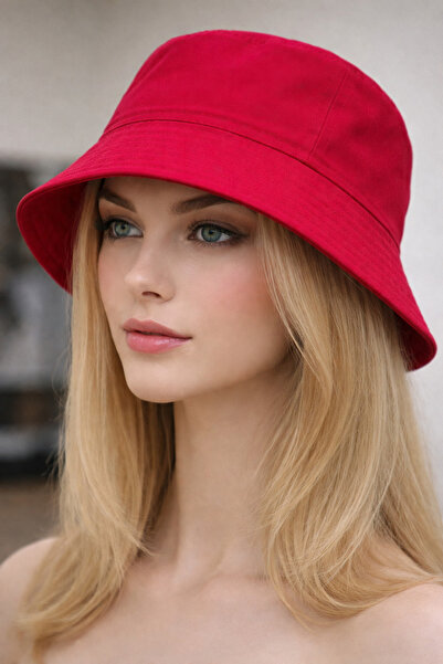 moda nokta Summer Fabric Bucket Hat, Men's Women's Plain Fisherman Bucket Hat...