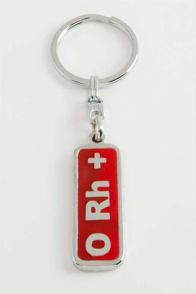 ZERO LAND STOROZAL 0 Rh Positive Group Metal (143904) Μπρελόκ-Ασημί Χρώμα