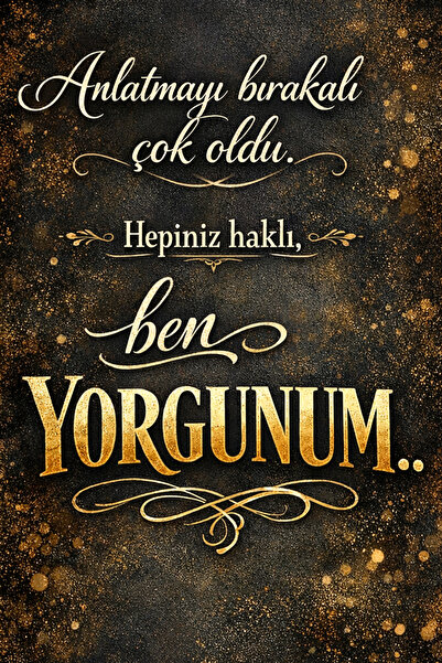 Hayal Poster Anlatmayı Bırakalı Retro Ahşap Poster 20x30