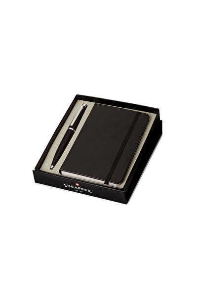 Sheaffer Pen Vfm 9405 Matte Black With Chrome Plated Trims Bp With A6 Notebook