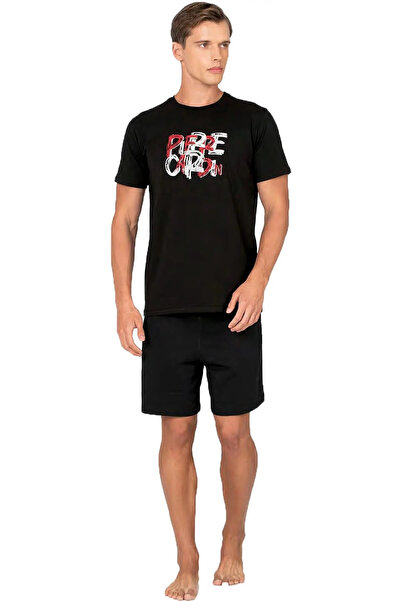 Pierre Cardin Men's Alt Üst Dowry Pajama Set Black 026Pc.Zet6..Oup36.Km