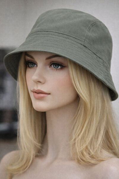 moda nokta Summer Fabric Bucket Hat, Men's Women's Plain Fisherman Bucket Hat...