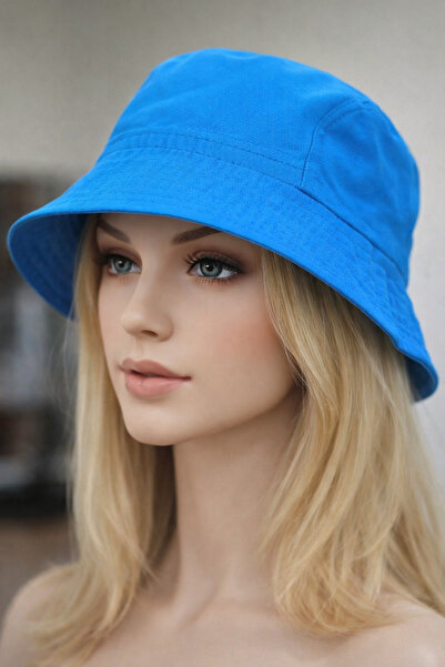 moda nokta Καλοκαιρινό υφασμάτινο καπέλο κουβά, ανδρικό γυναικείο απλό καπέλο...