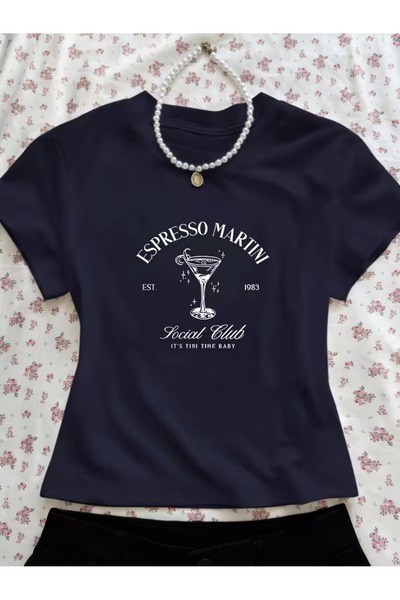 Toum Kemer Boy Espresso Martini Crop Blouse