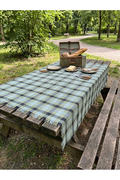 Myevilla Multi-Purpose Gingham Patterned Tablecloth Picnic Cover Table Cover ...