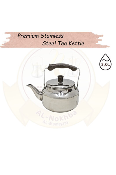 Al Nokhba 3.0L Premium Stainless Steel Tea Kettle – All-Stove top Ready – Erg...