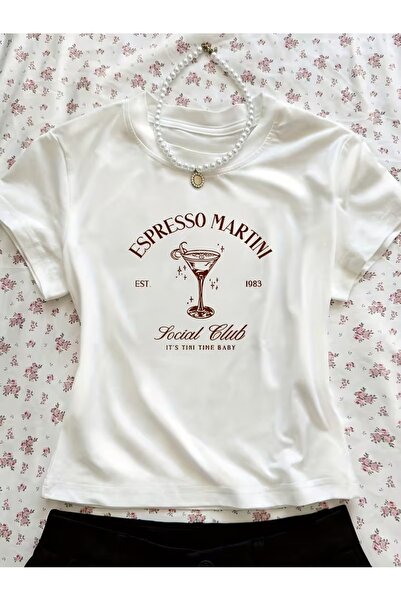 Toum Kemer Boy Espresso Martini Crop Blouse