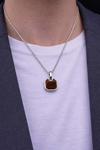 vogutima Men's Steel Necklace - Minimalist Model Stainless Steel Men's Necklace