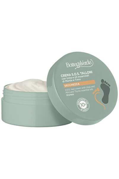 Bottega Verde Cracked Heel Cream with 10% Urea, Essential Oils of Mint and Th...