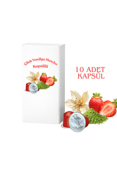 ESPRESSOMM Çilek Vanilya Matcha Kapsül (10 ADET) Nespresso® Uyumlu*