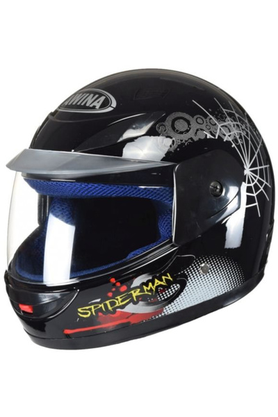 Awina Casca copii integrala, marime 47-48 cm, culoare megru mat, spiderman