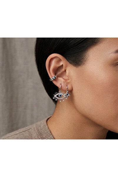 618 CONCEPT 3-Ring Earrings with Evil Eye Design