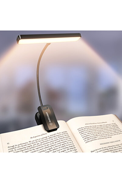 Glocusent 26 LED Kitap Okuma Işığı - 90 Saat Pil Ömrü, 5 Renk Sıcaklığı, Şarjlı