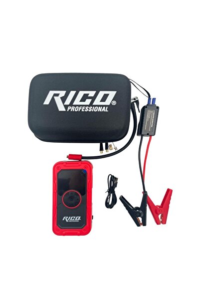 Rico 022-RC4073 Dijital Akü Takviye Cihazı Ve Lastik Şişirme Kompresörü 12000 A