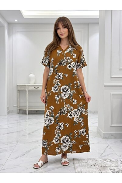 BRK Nightgown women's soft cotton nightgown special short sleeve